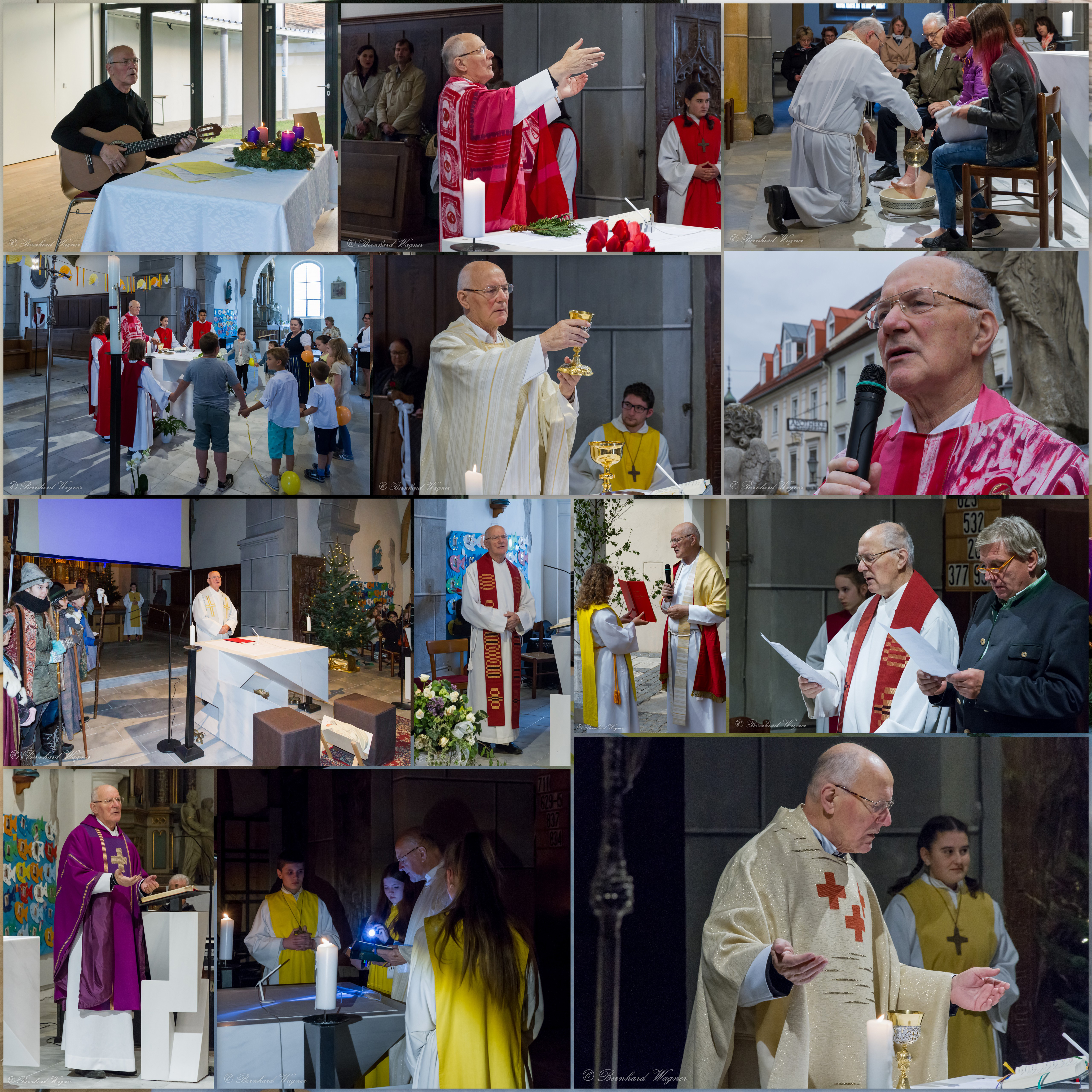 Collage mit Bildern von Ereignissen des Arbeitsjahres 2016/2017 in Wolfsberg (© Herr Mag. Bernhard Wagner).