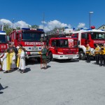Fronleichnam-Fronleichnamsprozession-Feuerwehrruesthaus-Dechant-Hofer-Ministranten-Stadtkapelle