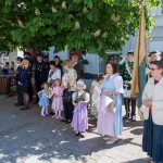 Fronleichnam-Fronleichnamsprozession-Offnerplatzl-Feuerwehr-Kinder-Chargierte